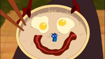 Paso a paso del tazón de desayuno de Mushu de Mulán