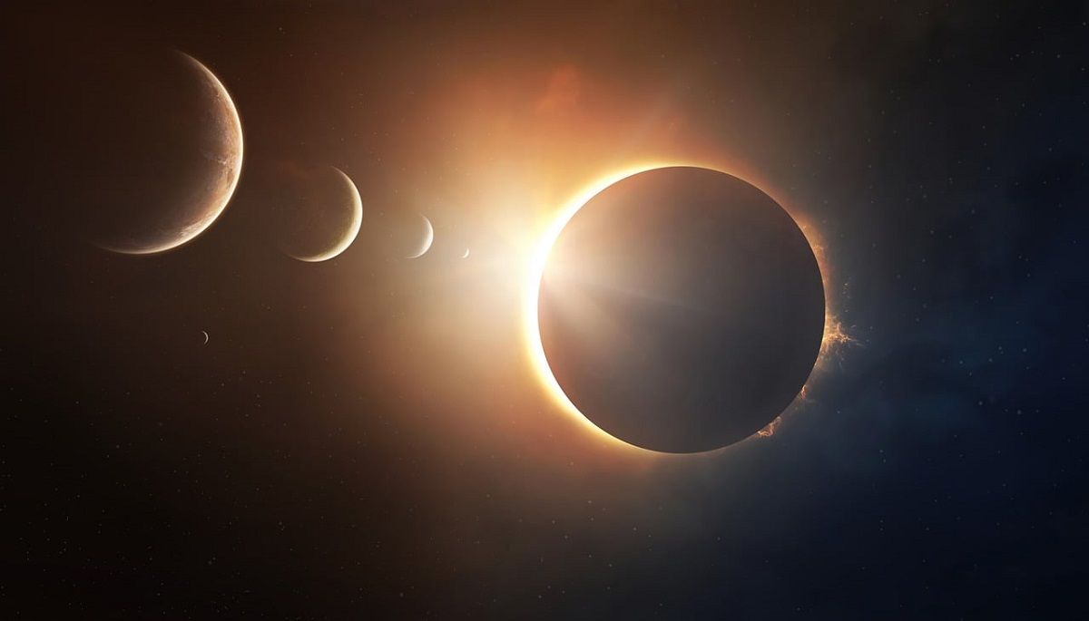 Eclipse anular híbrido: este acontecimiento ocurre solo cada diez años.