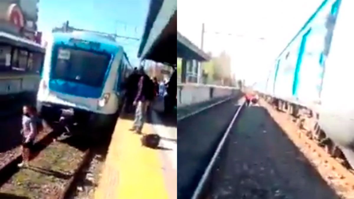 Una mujer fue rescatada por los pasajeros del tren Roca a la altura de la estación Lanús.