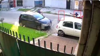 Video: un policía escapaba de un robo, le dispararon por la espalda y está grave