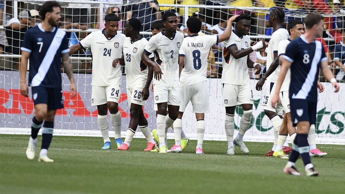 La selección de Ecuador goleó a Guatemala.