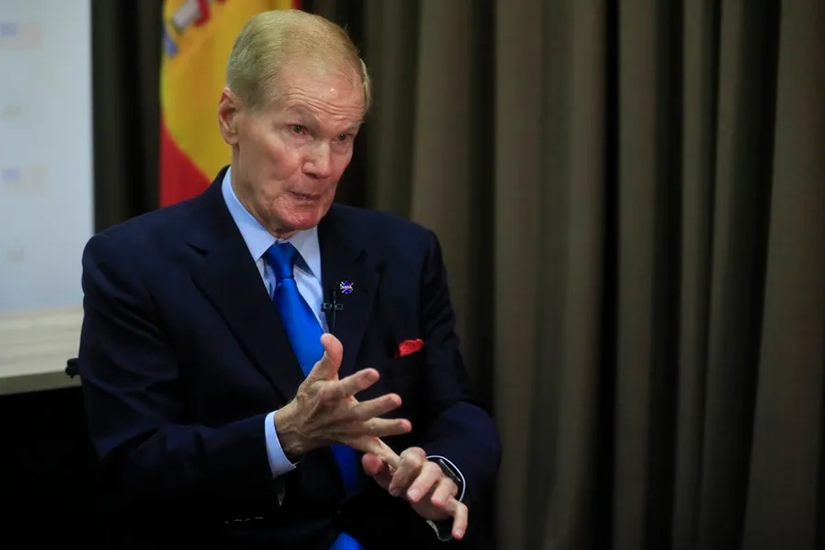 El actual administrador de la NASA, Bill Nelson, durante una entrevista en Madrid. Crédito: EFE/ Fernando Alvarado. El actual administrador de la NASA, Bill Nelson, durante una entrevista en Madrid. Crédito: EFE/ Fernando Alvarado.