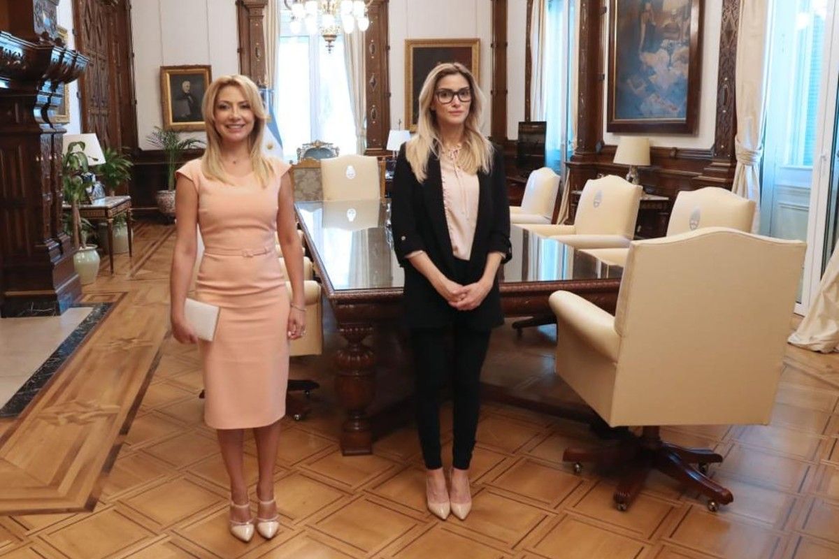 Fabiola Yañez y Sofía Pacchi en la Quinta de Olivos Fabiola Yañez y Sofía Pacchi en la Quinta de Olivos