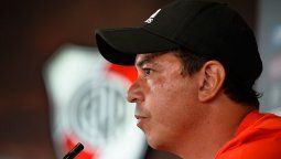 Gallardo evitó hablar de su continuidad en River