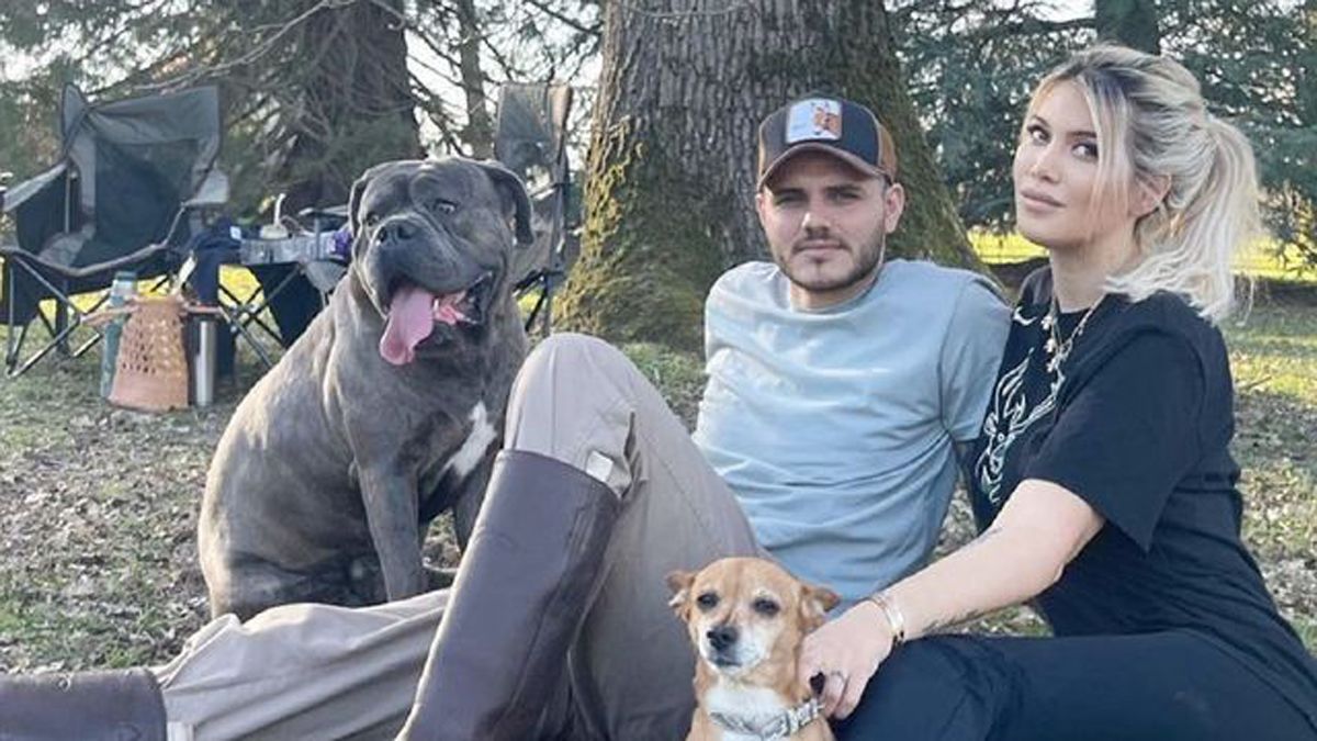 Mauro Icardi y Wanda Nara.