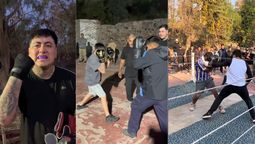 Wachurri (izq.), el organizador del Club de la Pelea. Wachurri (izq.), el organizador del Club de la Pelea.
