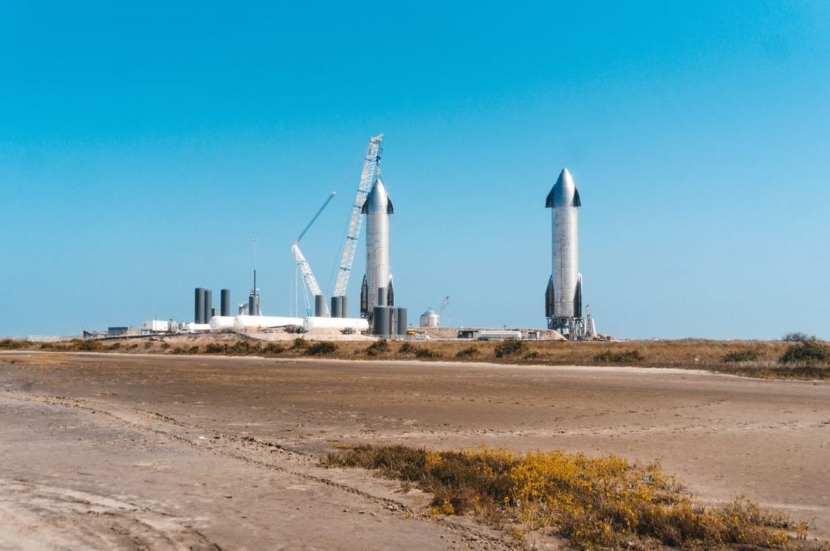 Así se ve la base de SpaceX en Boca Chica, Texas. Imagen de archivo. Así se ve la base de SpaceX en Boca Chica, Texas. Imagen de archivo.