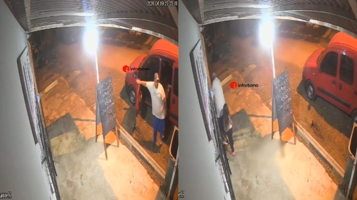 El intento de robo en La Matanza quedó filmado.