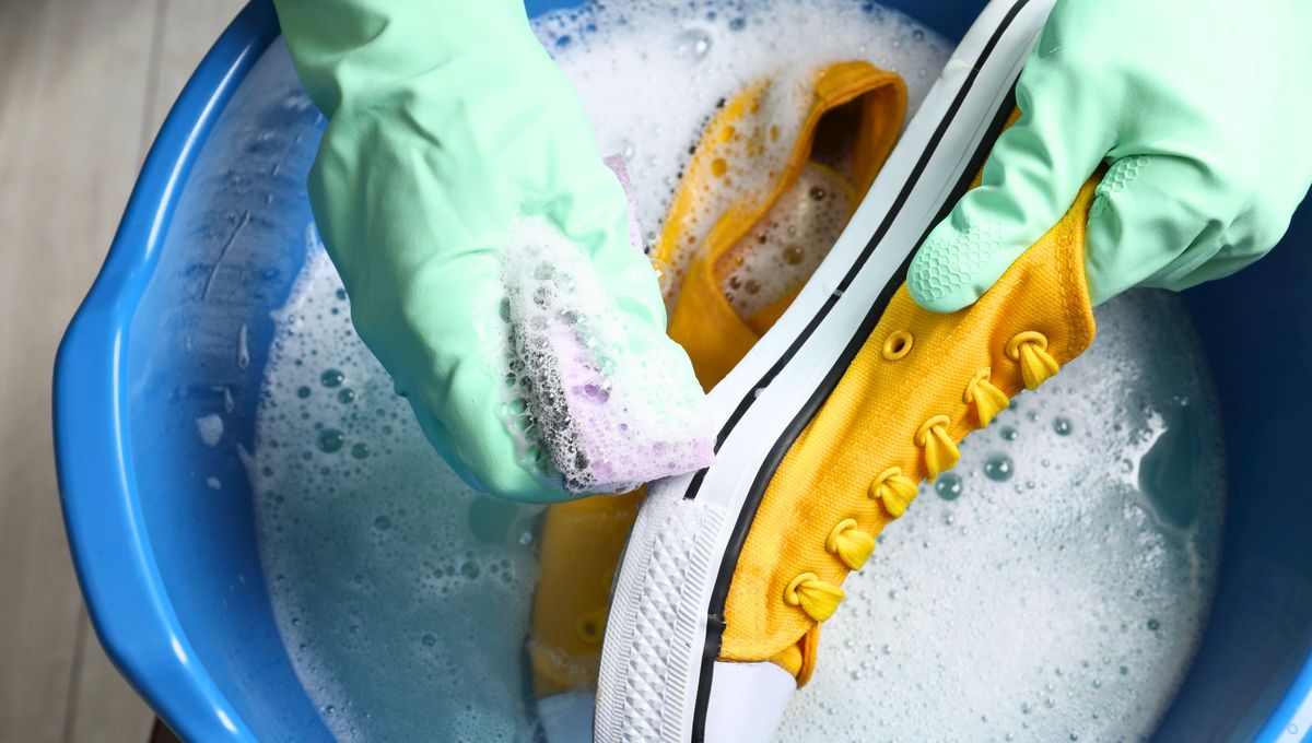 Realiza un lavado frecuente de las zapatillas que más usas en el día a día. Realiza un lavado frecuente de las zapatillas que más usas en el día a día. 