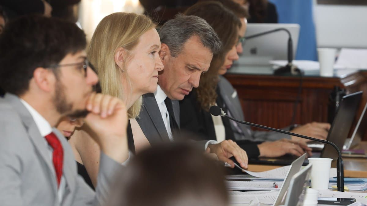 Los fiscales del juicio contra Walter Bento, María Gloria André y Dante Vega.