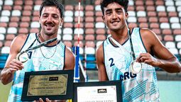 De Tunuyán: Bautista Amieva y Maciel Bueno se coronaron campeones en la Cuarta Etapa del Circuito Sudamericano de beach vóley.