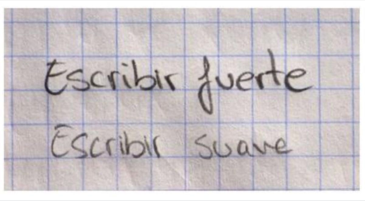 La presión es una característica muy importante para la grafología. La presión es una característica muy importante para la grafología.