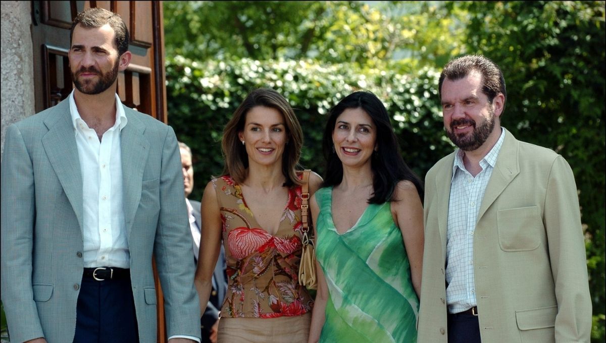Felipe, Letizia y sus padres. Felipe, Letizia y sus padres.