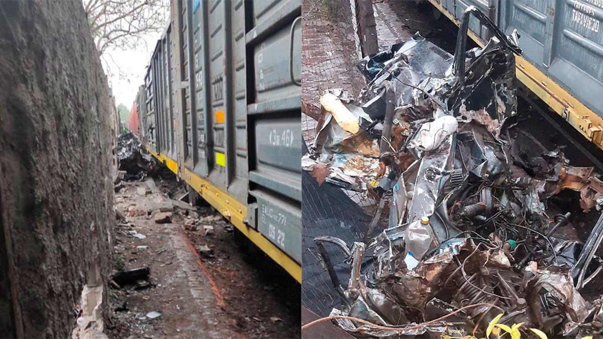 El automóvil intentó cruzar por un paso no autorizado.