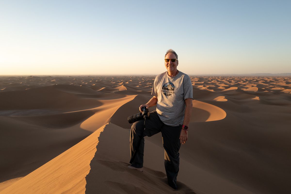 Cámara en mano, Evans recorrió los desiertos de Namibia y Mongolia, entre otros destinos del mundo. Asegura que Mendoza Cámara en mano, Evans recorrió los desiertos de Namibia y Mongolia, entre otros destinos del mundo. Asegura que Mendoza