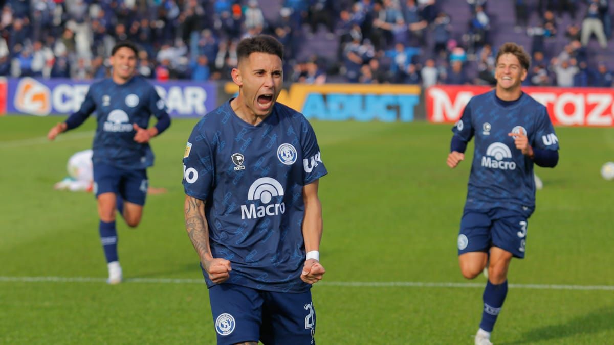 Fernández marcó el 2 a 1 en el Gargantini.