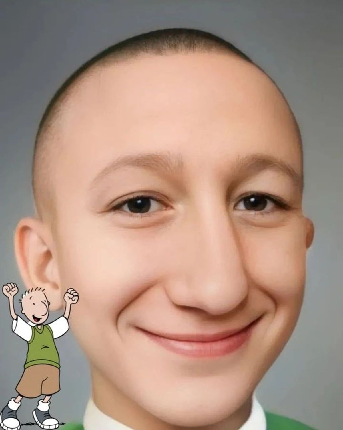 Doug en la vida real, según la Inteligencia Artificial. Doug en la vida real, según la Inteligencia Artificial.