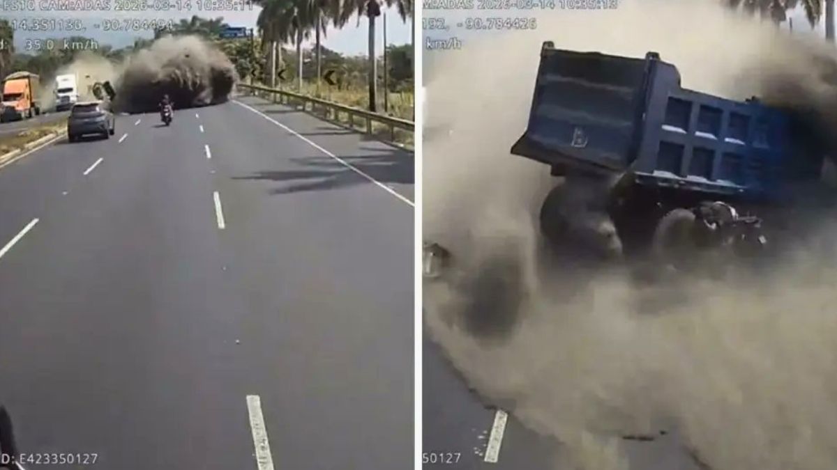 Se conoció el video del violento accidente que dejó 4 muertos en Guatemala