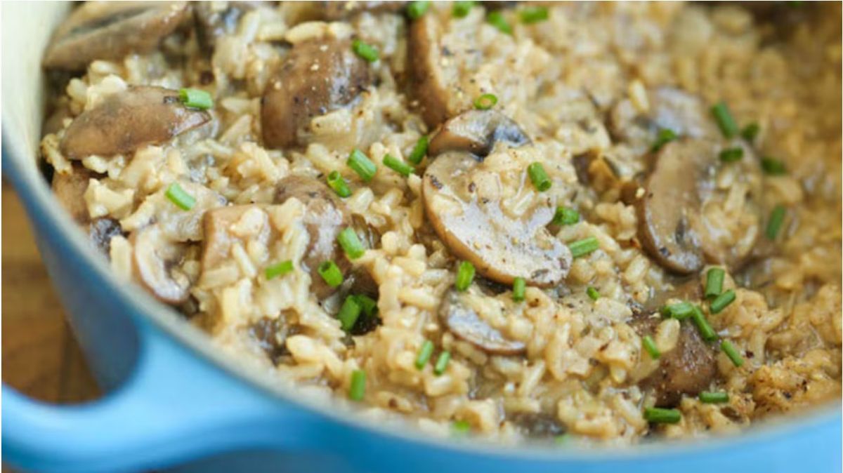 Arroz con champiñones
