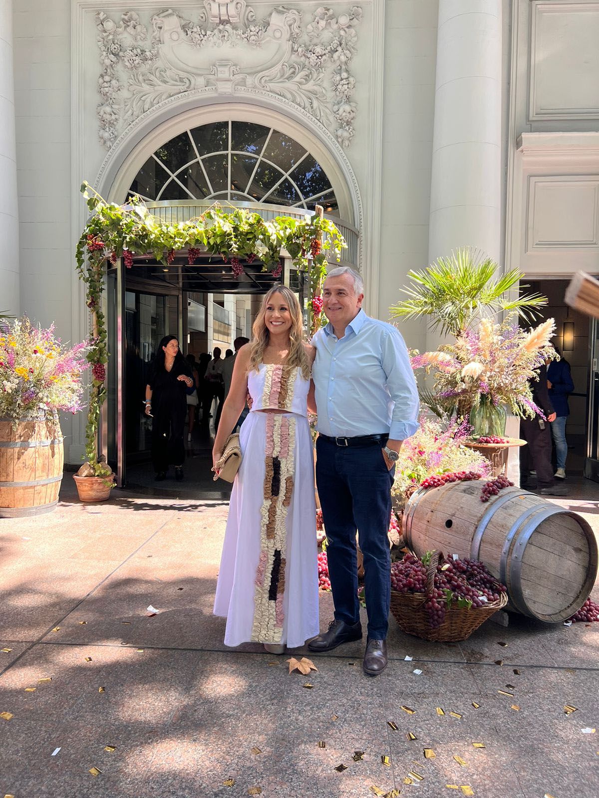 Gerardo Morales, gobernador de Jujuy, junto a su esposa Tulia Snopek.