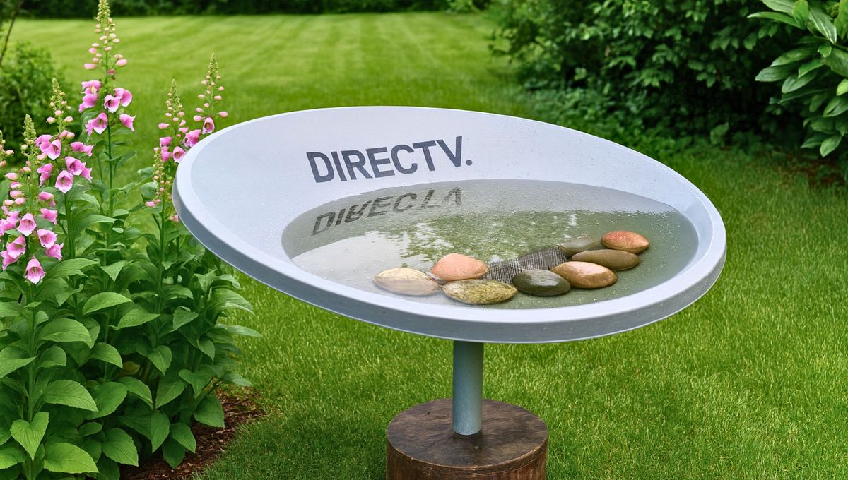 Si tienes una antena de televisión sin usar, tienes un tesoro en casa: cómo hacer un bebedero para el jardín