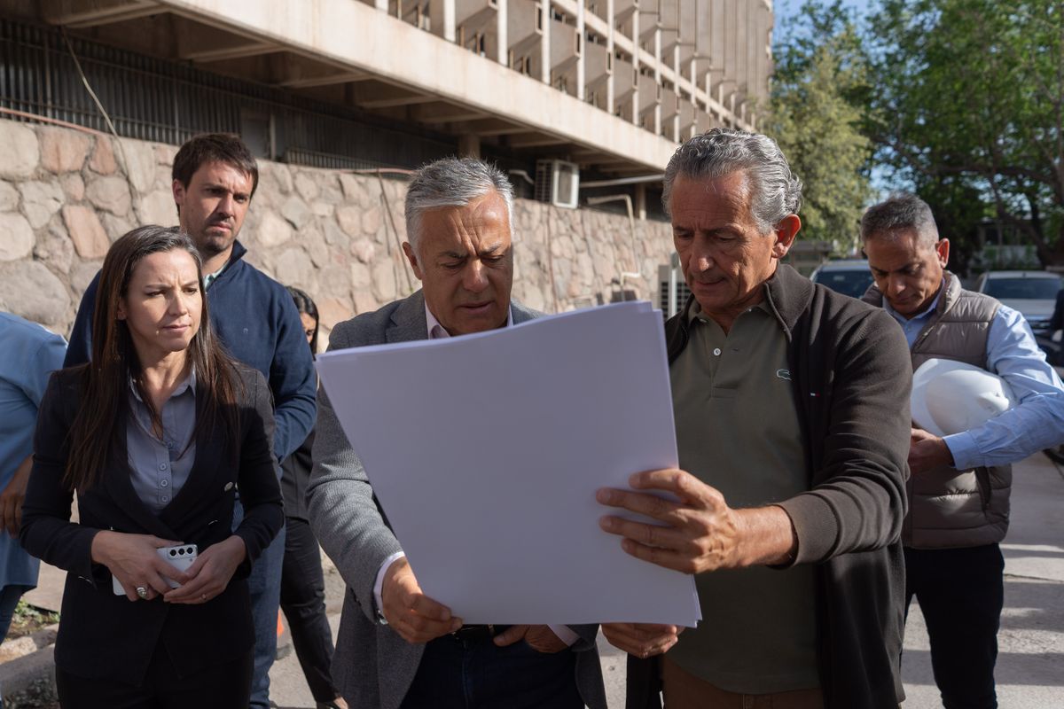 Alfredo Cornejo y la ministra de Seguridad