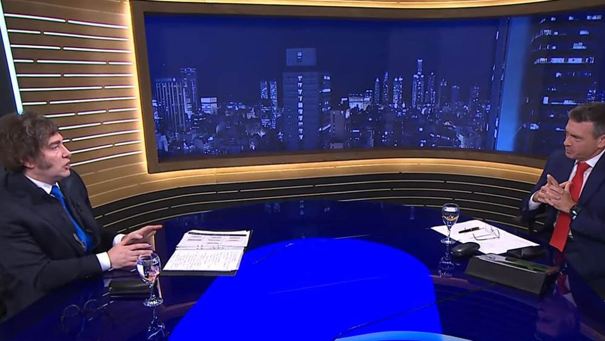 Javier Milei fue entrevistado en A24 por Pablo Rossi. Javier Milei fue entrevistado en A24 por Pablo Rossi.