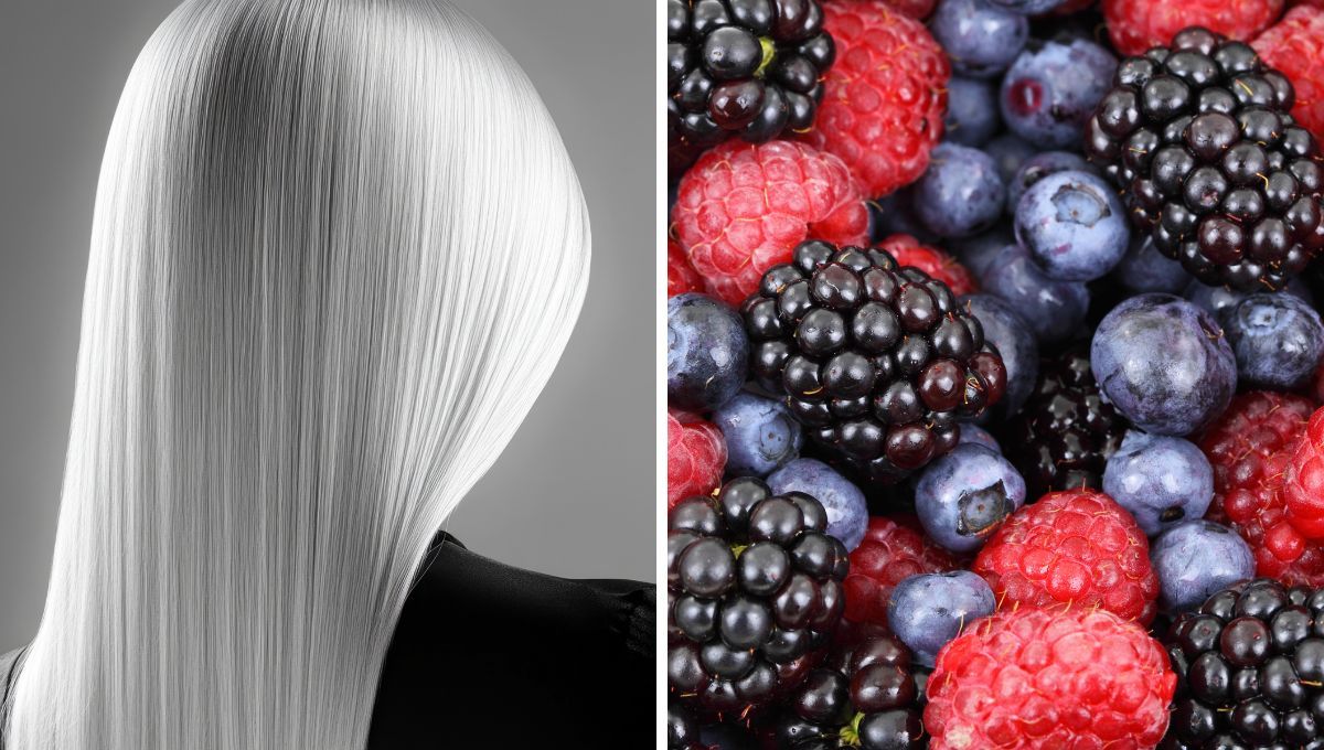 Cómo matizar las canas con un puñado de frutos rojos