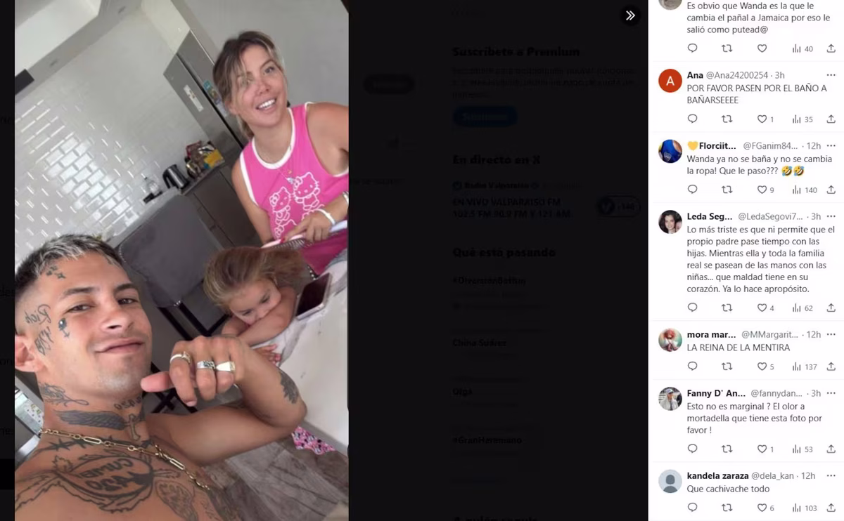 Wanda Nara acusada de sucia y mugrienta: la foto que estalló las redes. Wanda Nara acusada de sucia y mugrienta: la foto que estalló las redes.