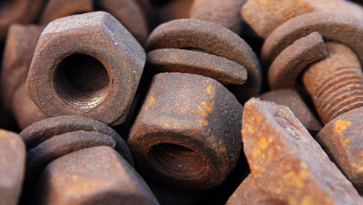 Quita el óxido de las tuercas y tornillos sin bicarbonato ni sal en solo dos minutos