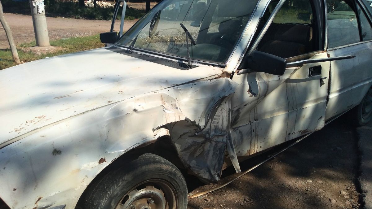 El otro vehículo que protagonizó el accidente fatal en Maipú. El otro vehículo que protagonizó el accidente fatal en Maipú.