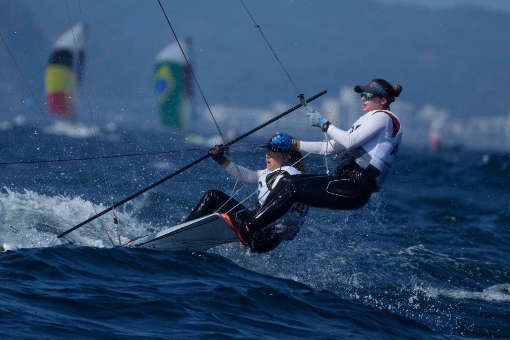 Travascio y Branz ganaron la medal race pero no llegaron al podio