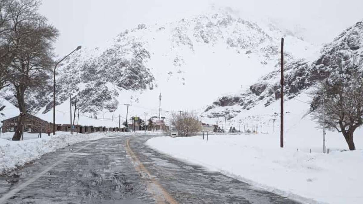 Así se ve el paisaje en Punta de Vacas este sabado&nbsp;