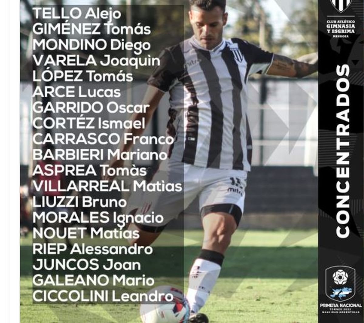 Estos son los concentrados de Gimnasia y Esgrima.