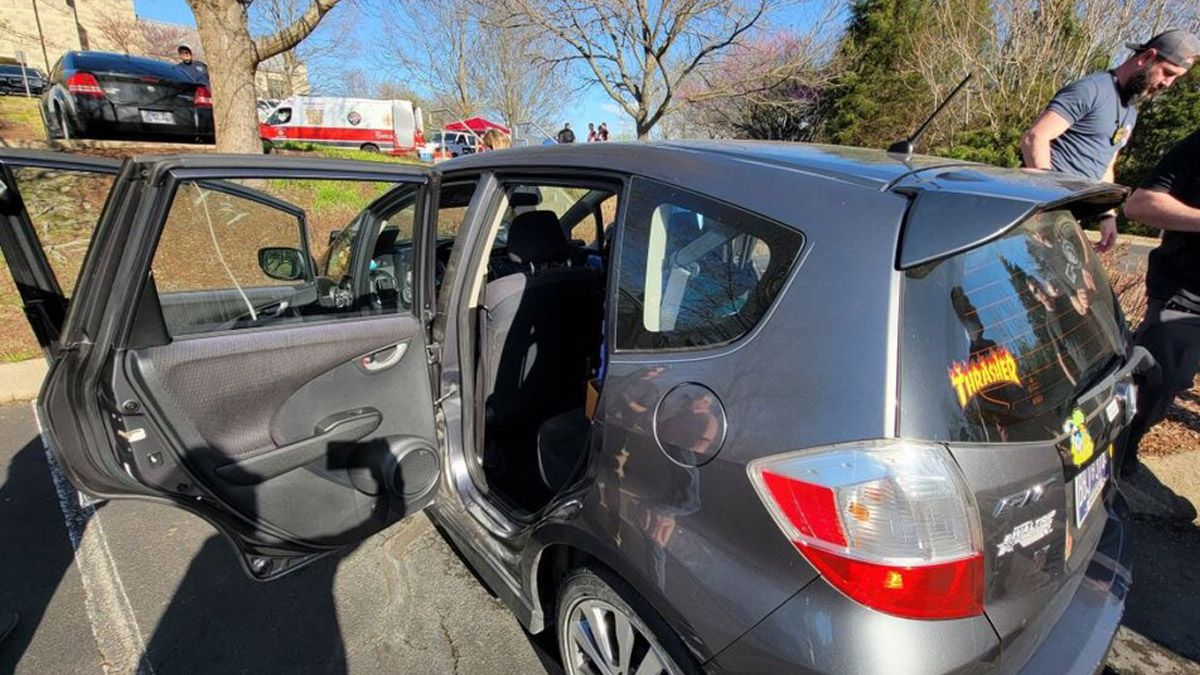 La camioneta de la atacante, en donde la policía de Nashville encontró material que indicaba que había hecho inteligencia previa