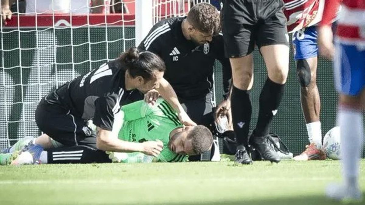 Zidane sufrió una grave lesión.