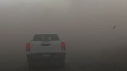El Zonda y la tierra cubrieron El Borbollón y complicaron el tránsito