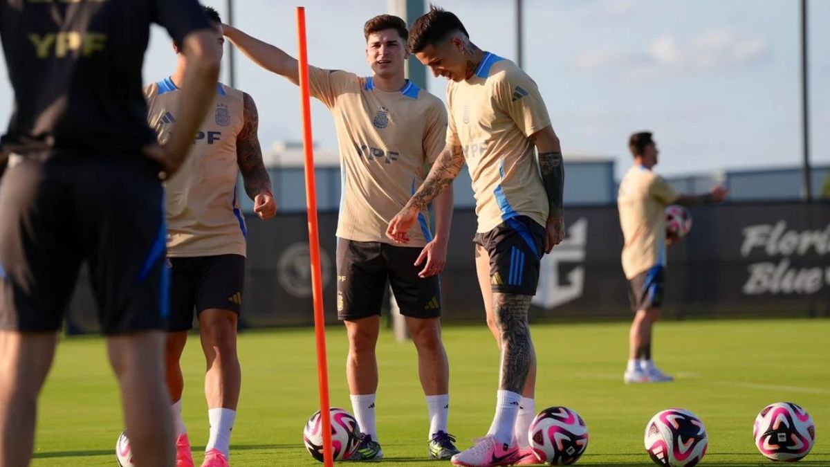 La Selección argentina hizo su primer entrenamiento en Estados Unidos y ya pensando en los amistosos preparatorios para la Copa América 2024.