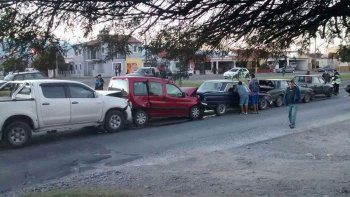 Un perro causó un choque en cadena por querer cruzar una avenida