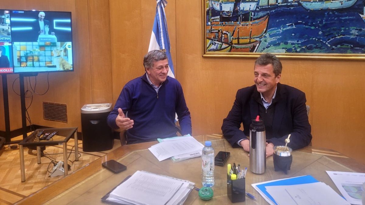 Daniel Orozco y Sergio Massa durante una de las reuniones que mantuvieron recientemente. Daniel Orozco y Sergio Massa durante una de las reuniones que mantuvieron recientemente.