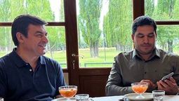 Omar De Marchi y Juan Manuel Ojeda. Una foto formal que puede hacer ruido dentro del radicalismo.