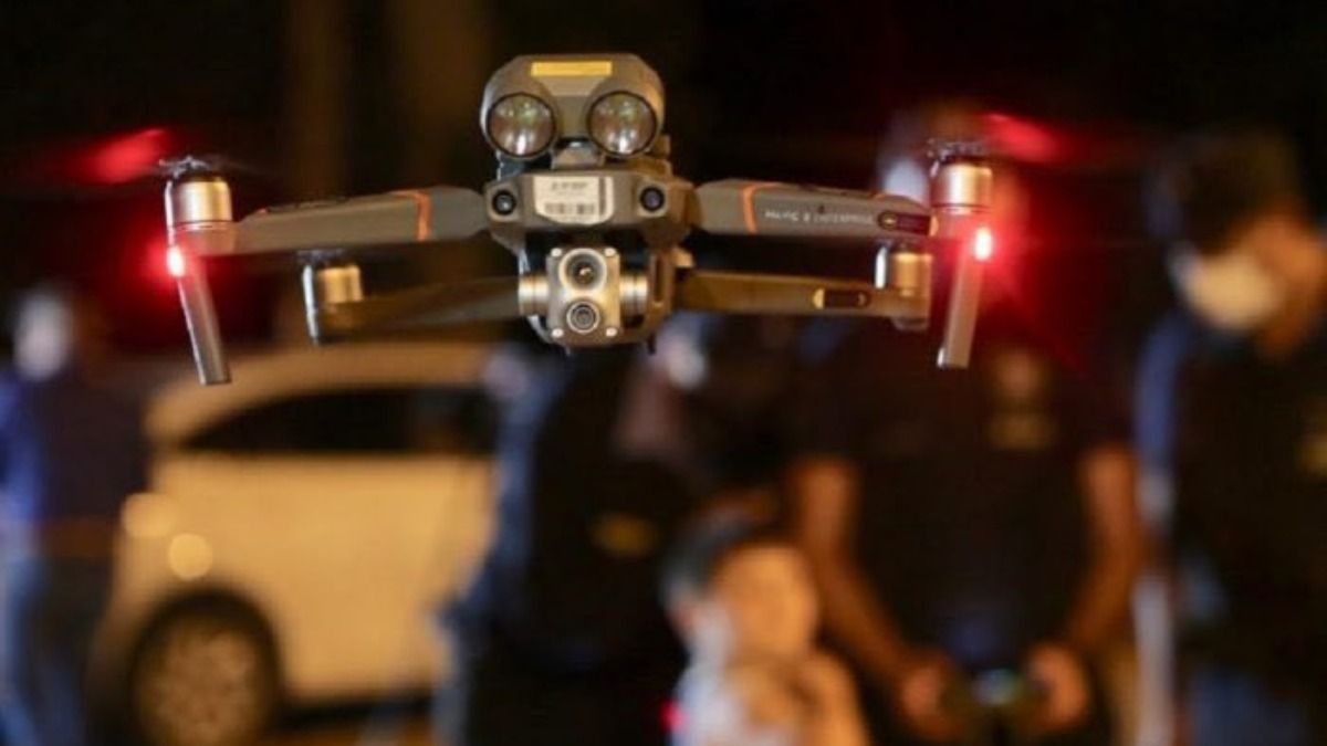 Un dron de la Policía de Mendoza.