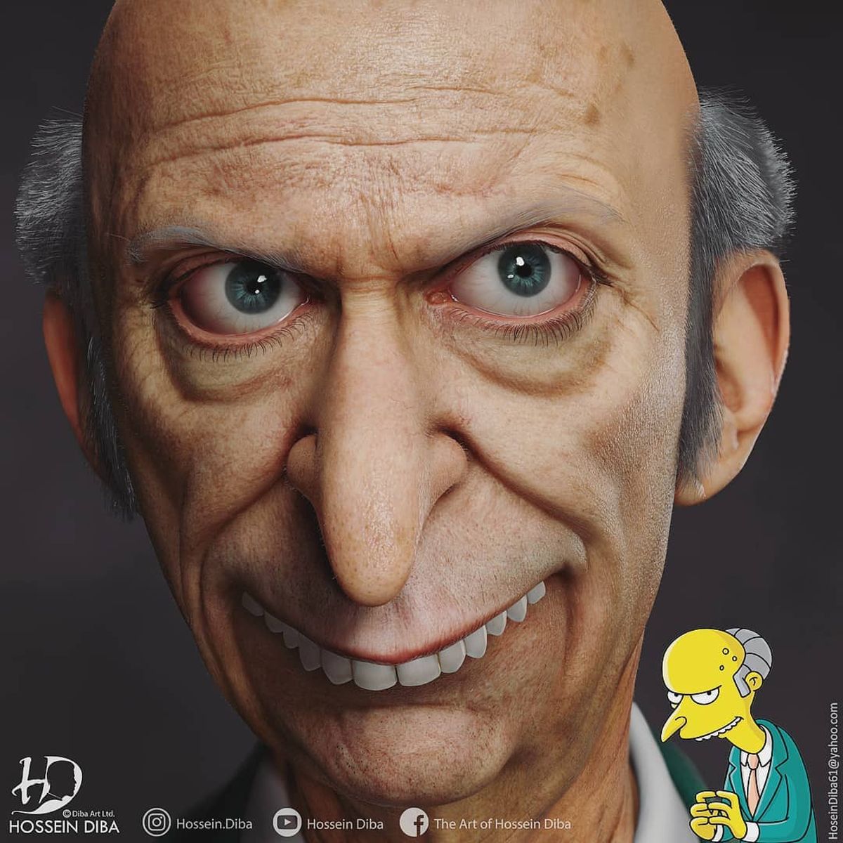El Sr. Burns en la vida real, según la IA. El Sr. Burns en la vida real, según la IA.