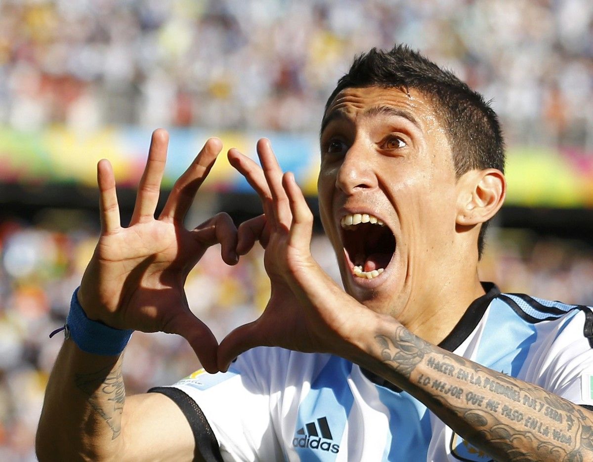 Di María lo adoptó con las dos manos y lo volvió su firma para celebrar los goles. Di María lo adoptó con las dos manos y lo volvió su firma para celebrar los goles.
