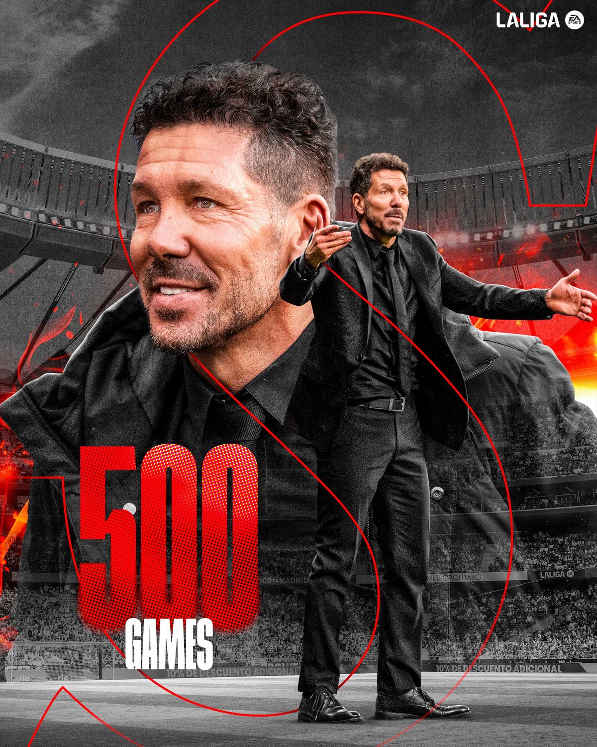 Diego Simeone vivió una emotiva jornada en el Metropolitano. Diego Simeone vivió una emotiva jornada en el Metropolitano.