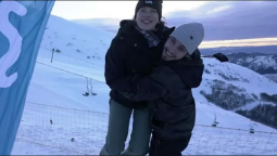 Las fotos de Delfina Chaves y Albert Baró en la nieve