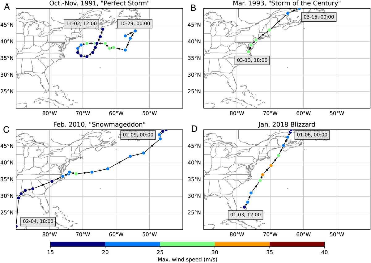 Estas fueron las distintas tormentas que sucedieron a lo largo de los años Estas fueron las distintas tormentas que sucedieron a lo largo de los años