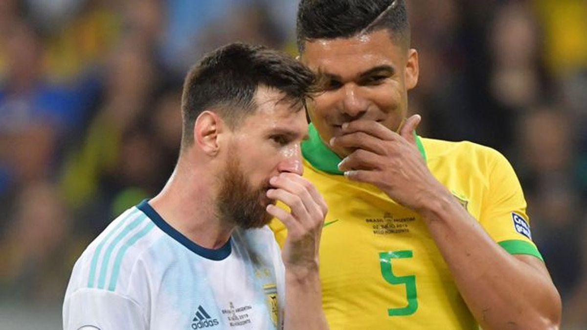 Lionel Messi y Casemiro, protagonistas de Argentina y Brasil.