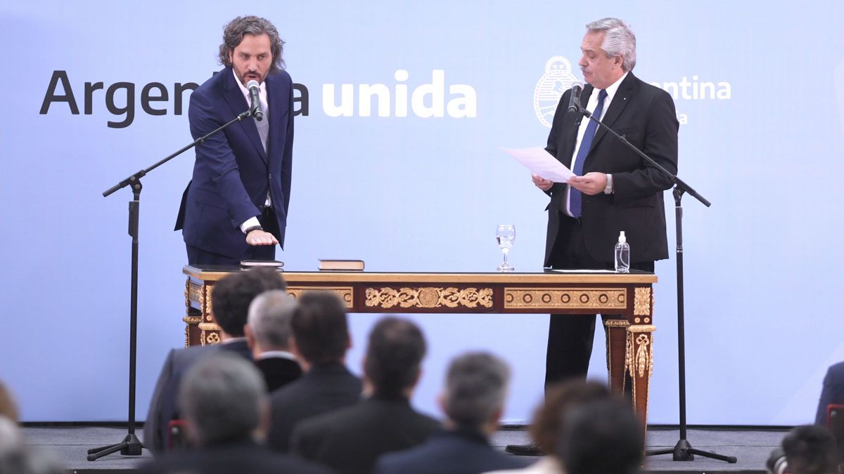 Santiago Cafiero y Alberto Fern&aacute;ndez