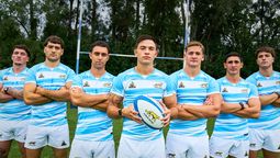 Los Pumas 7s con la nueva camiseta.